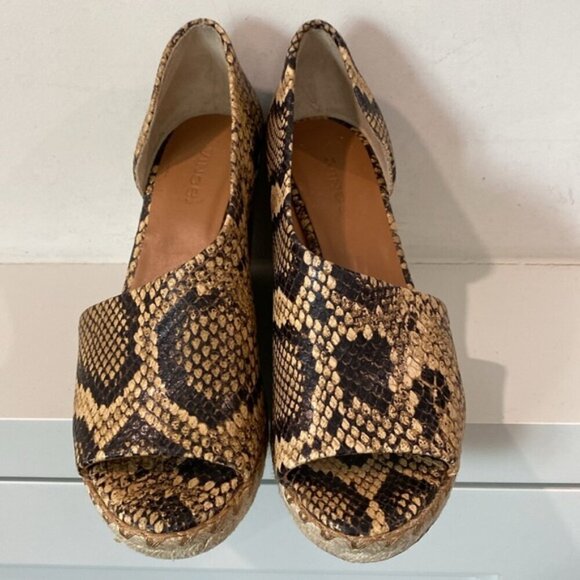 Vince Sonora Espadrilles Wedge Heels Sandals Size 5 - Picture 3 of 11